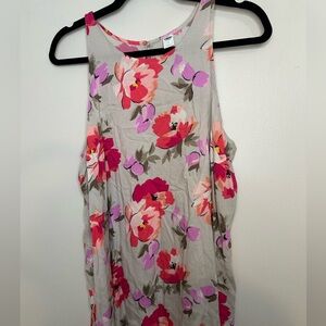 old navy floral tank size Large